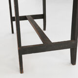 Swedish desk 19th century in black original paint
