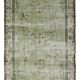 Grand tapis kilim vintage – vert menthe et crème 261 cm x 160 cm