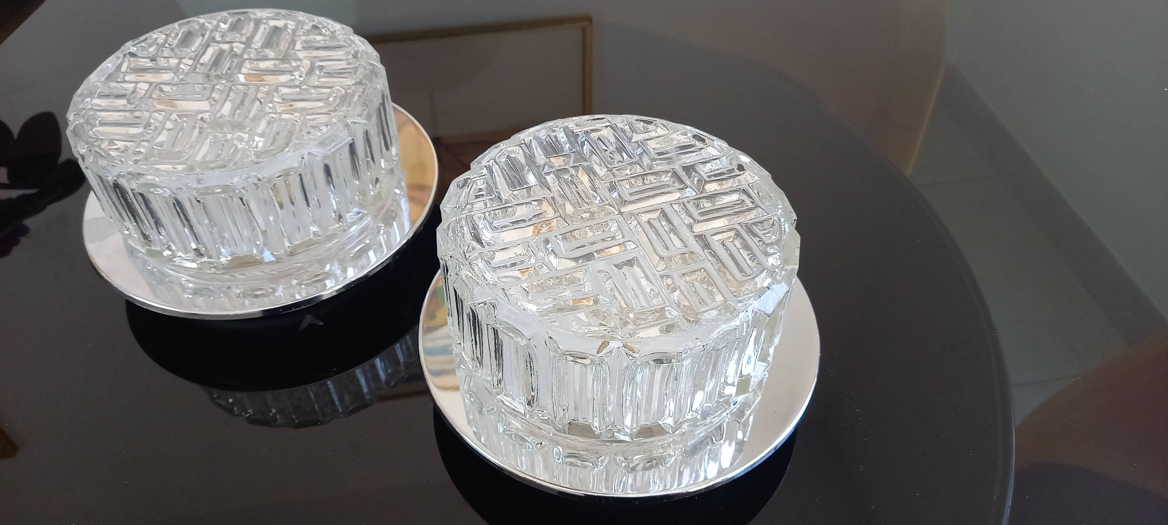 Pair of 50s wall/ceiling lights