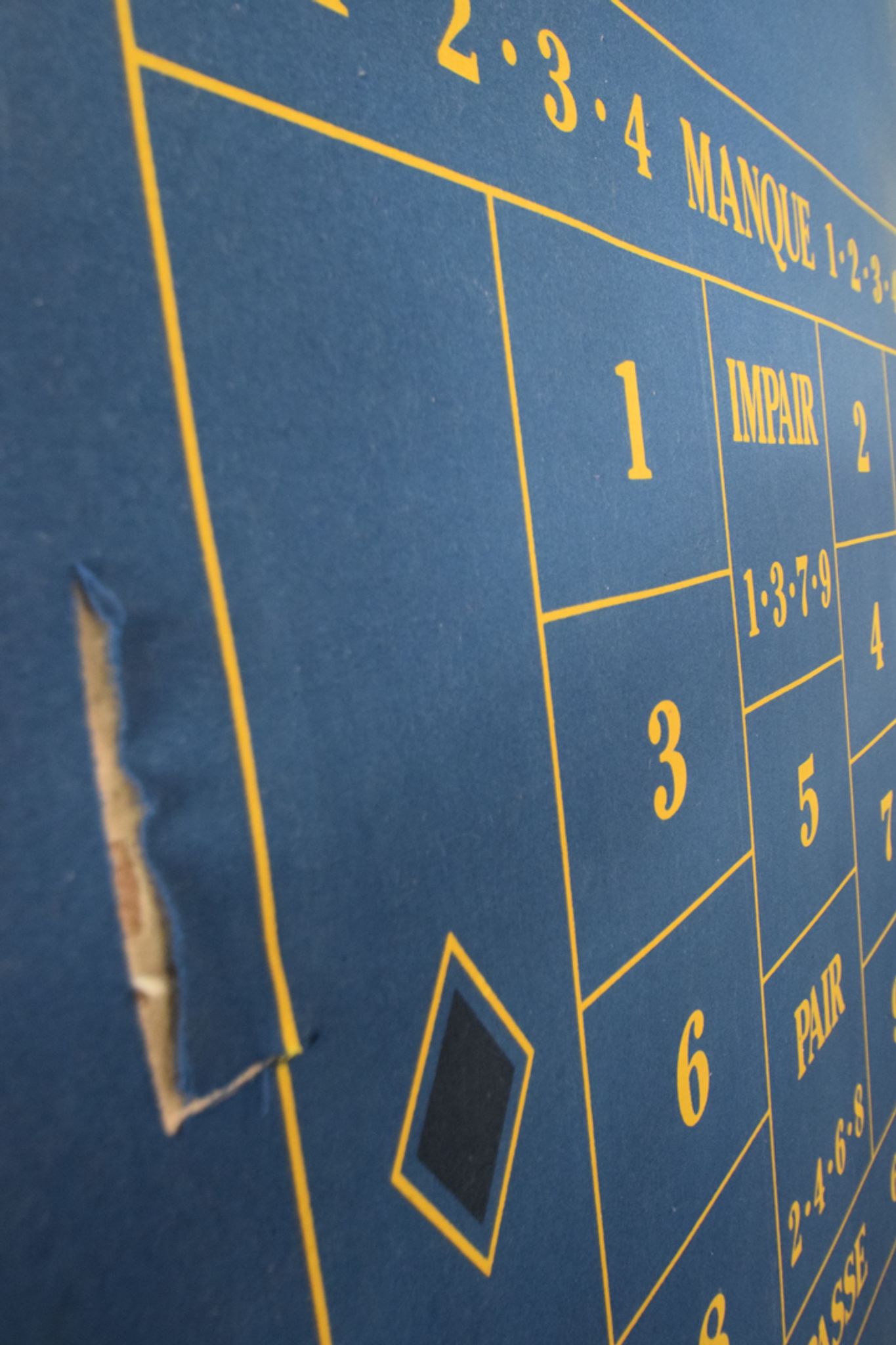 Grand tapis de jeu de casino