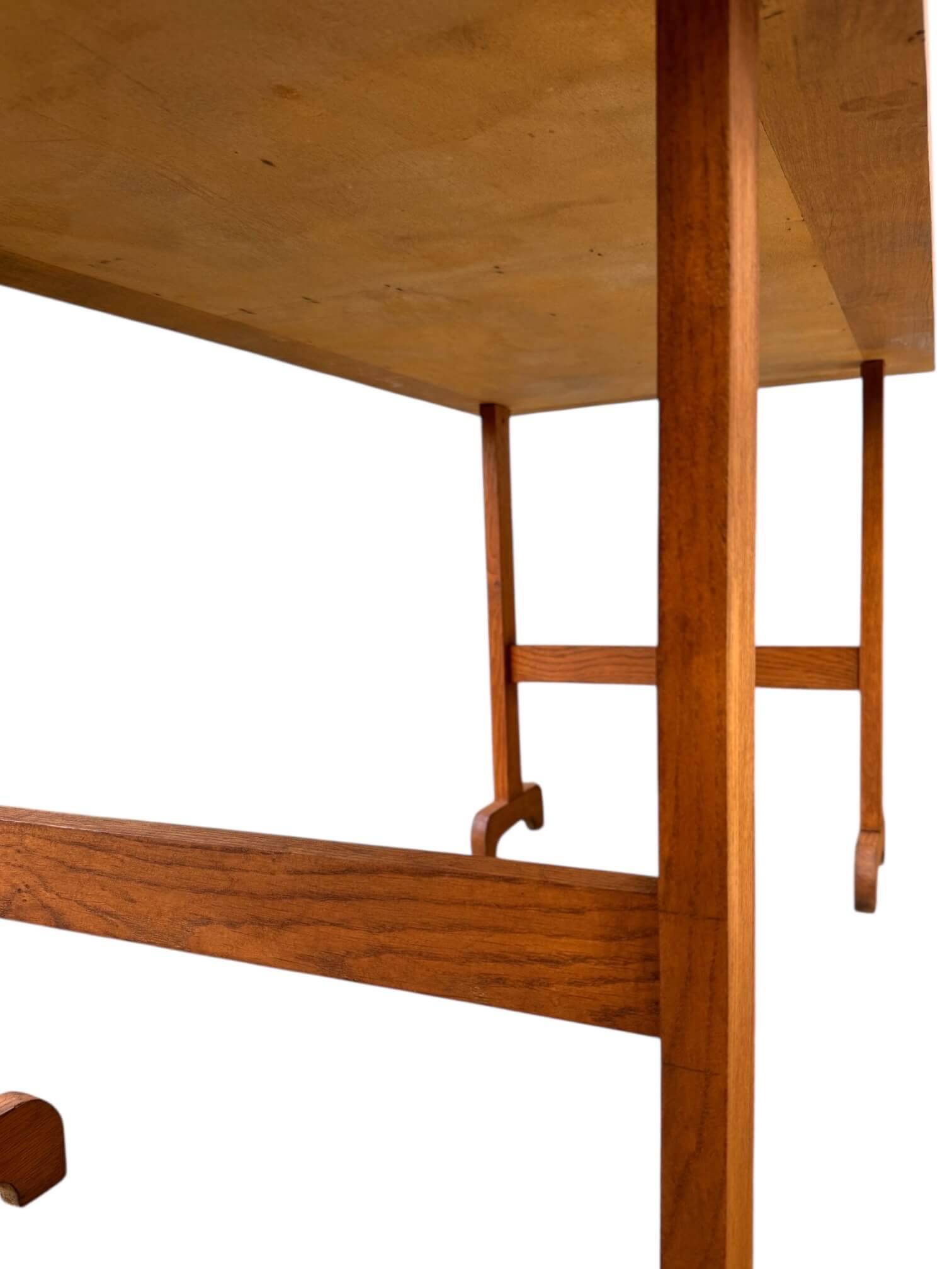 Large oak refectory table