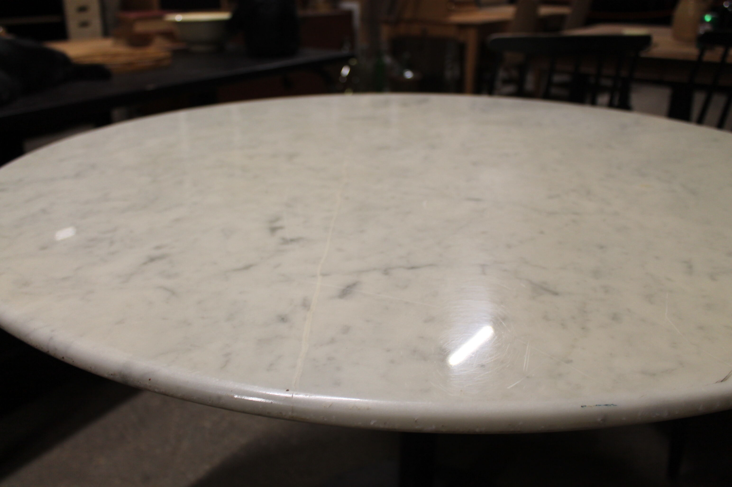 Marble round table and chairs