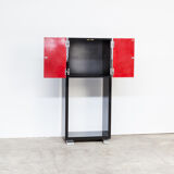 60s Piano lacquered cabinet art deco style