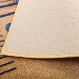 Vintage rug, abstract composition inspired by Kandinsky