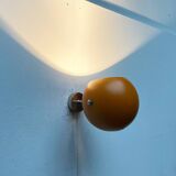 Mid-century Danish space age yellow ball wall lamps by Louis Poulsen, 1960s, set of 3.