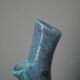 Handmade ceramic vase made in France handmade pottery turquoise brown contemporary design
