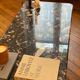 Minimalist design table in black marble Vintage Terrazzo