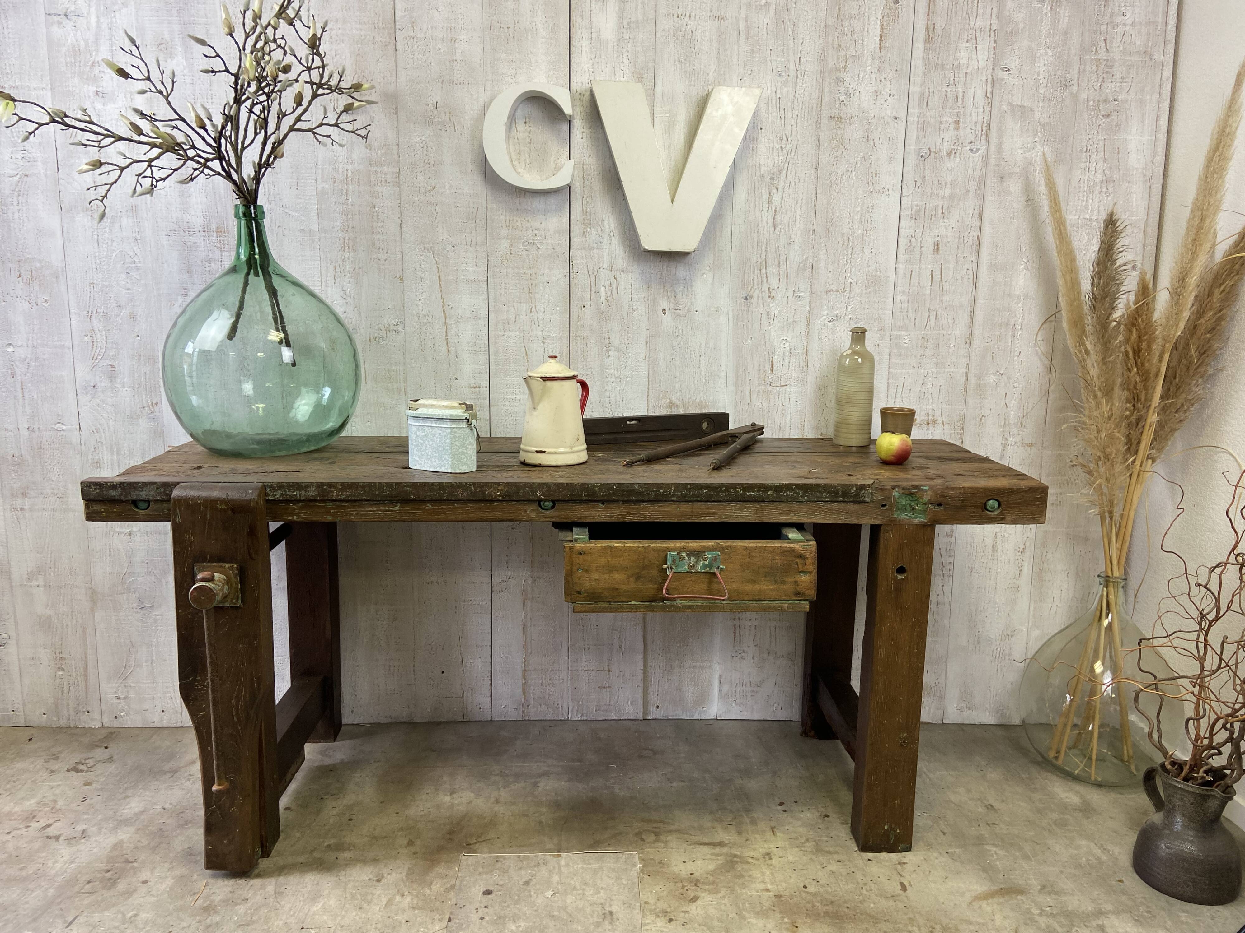 Vintage carpenter's workbench