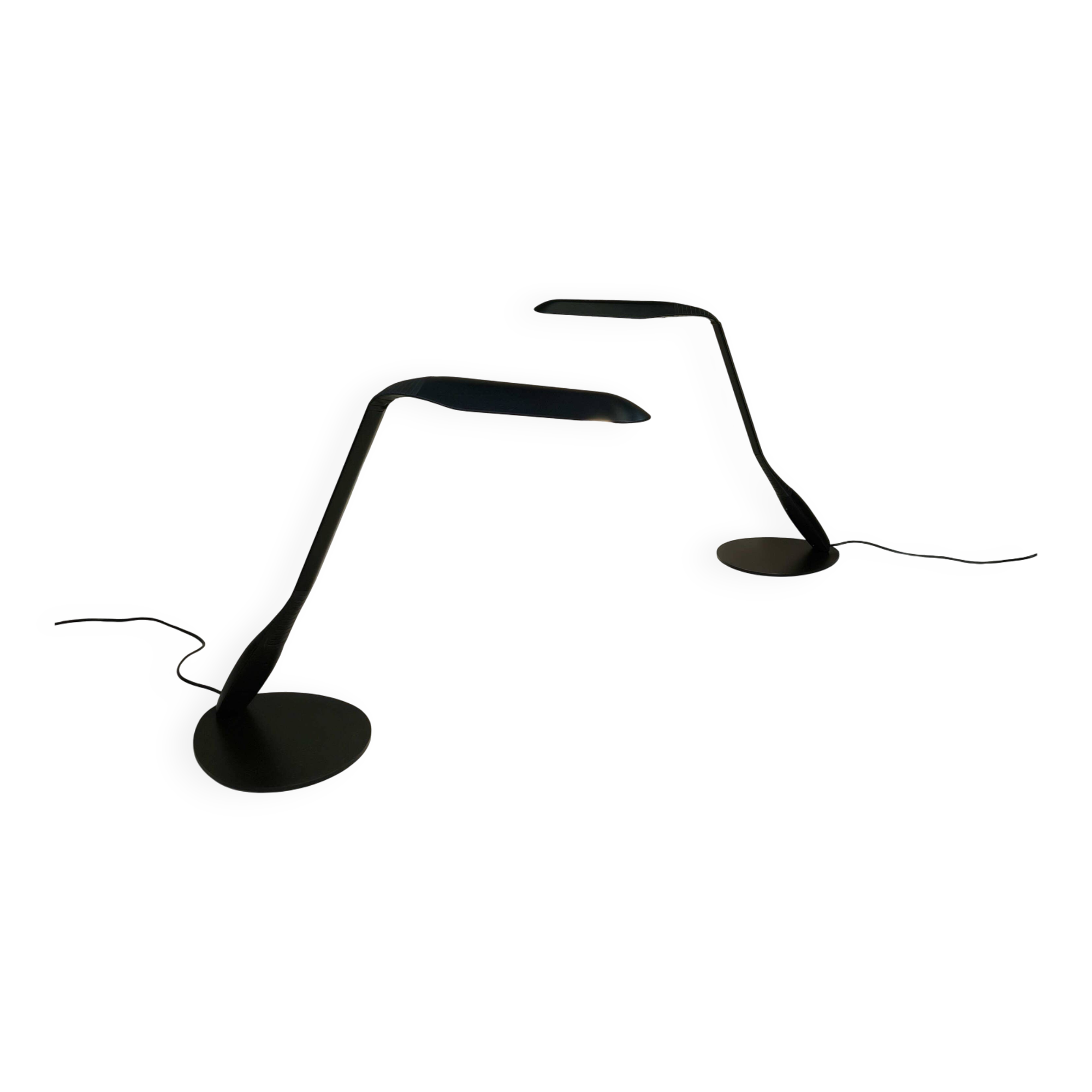 Pair of cobra lamps by Philippe Michel for Manade