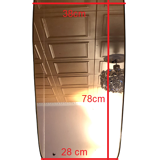 Mirror mirror free form of the 50s - 60s 38x78cm