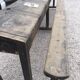 Bureau d'écolier de 3,30 m en bois 7 places