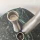 set of 3 chrome metal candle holders, 1970 design