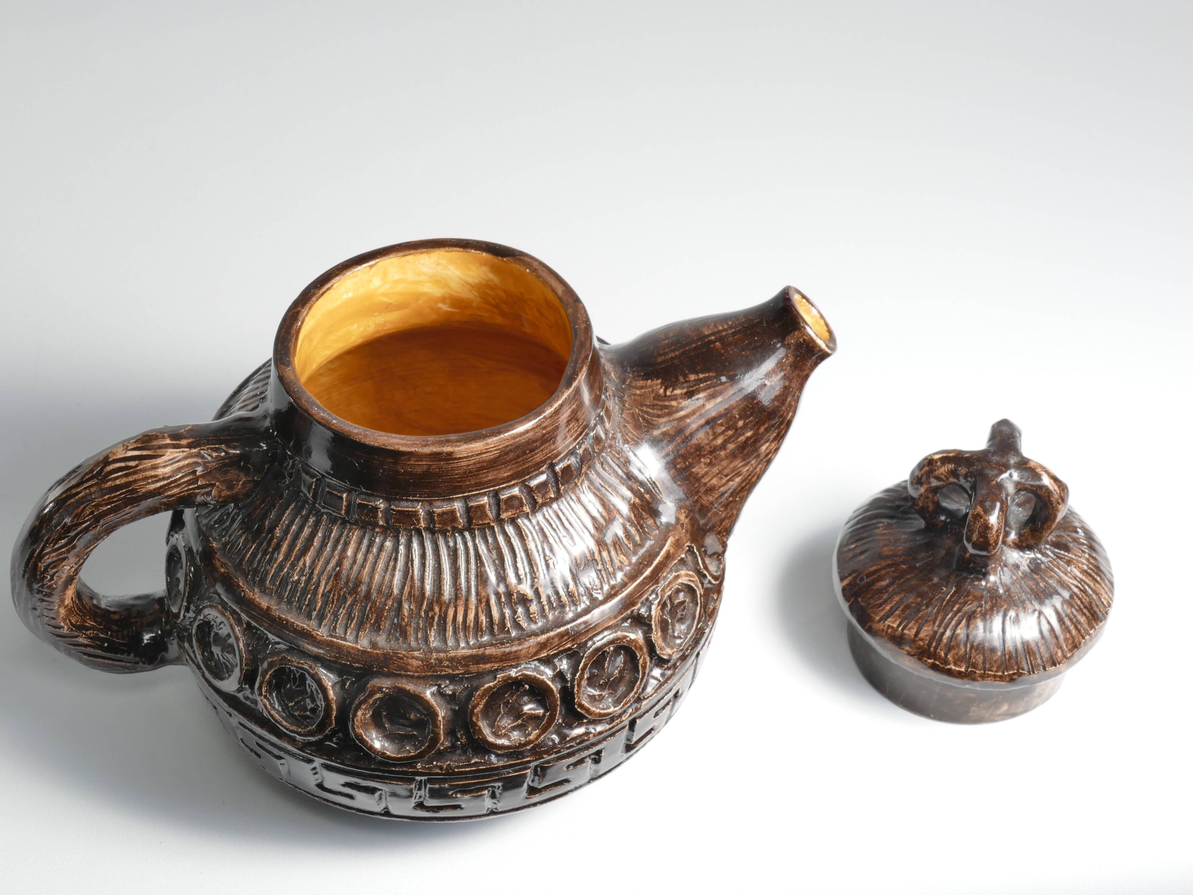 Vintage Playful Teapot by Allan Hellman Sweden 1967