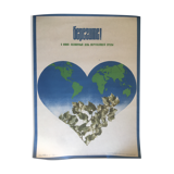 Affiche originale des années 1980, propagande soviétique environnement