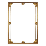 Large 20th century decorative Vintage gilded mirror, Belgium