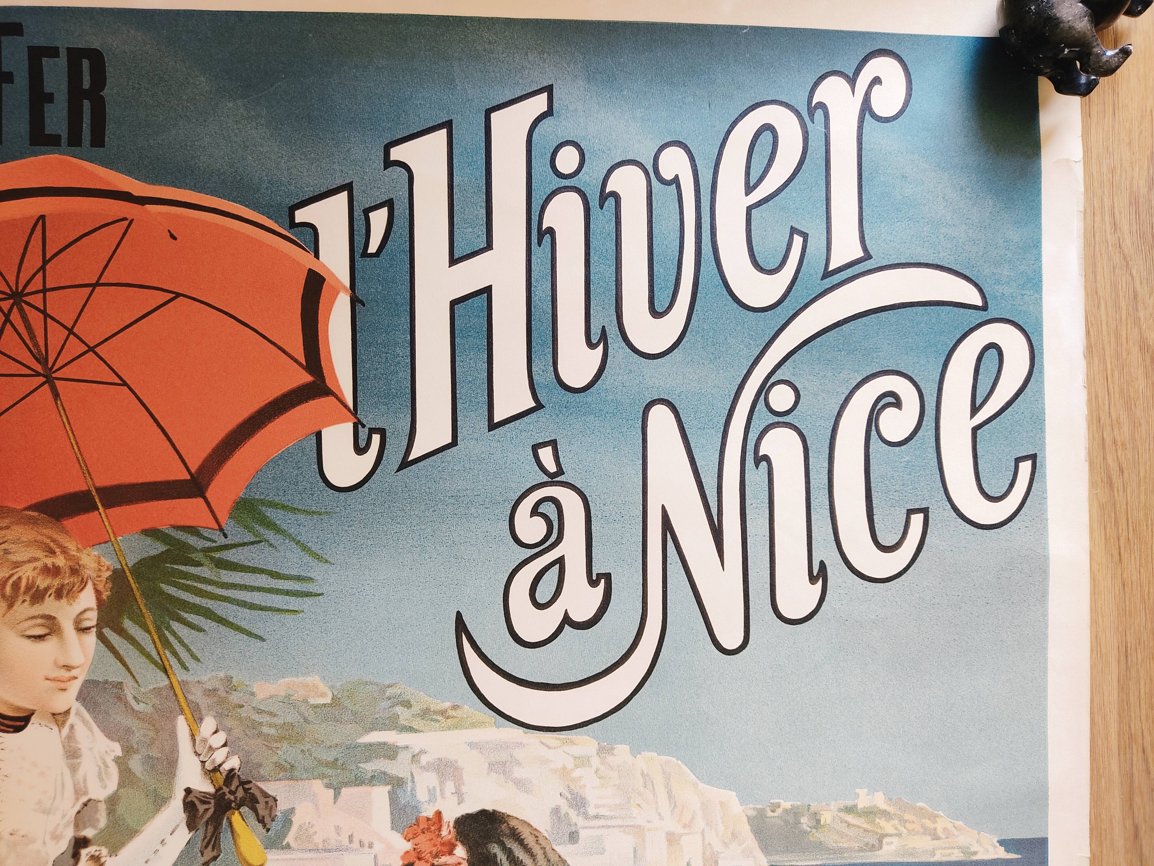according to Hugo d'Alesi displays Chemins de fer. Winter in Nice