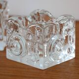 Pair of Josef Schott candlesticks, brutalist/modernist, 1960