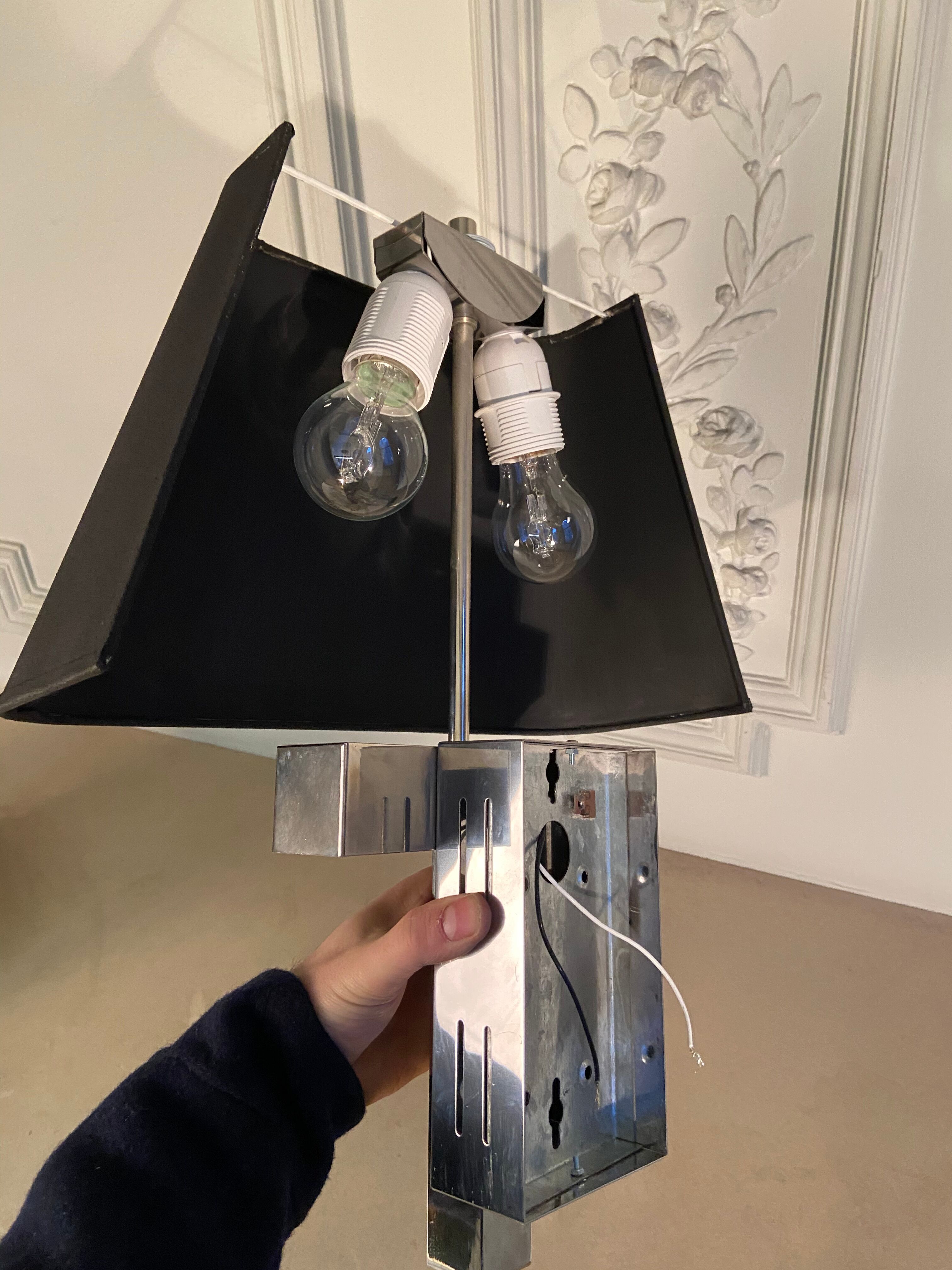 Pair of Lumica wall lamps, Italy, 1970s