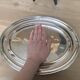 Silver-plated serving dish from the Hôtel des Anglais in Le Touquet