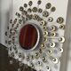 Sun mirror 80cm x 80cm rhinestones and metal
