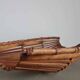 Vintage French bamboo boat basket | Rustic decor