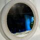 Round mirror in granite perspex, 1970s