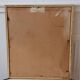 Painting / oil on cardboard framed vintage 50s
