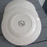 Set of 9 myott meakin england blue dessert plates