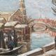 Tableau: Oil on panel - landscape of Venice