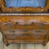 18th Century Dutch Trumeau Walnut with Maple Wood Inlays, Netherlands, 1760