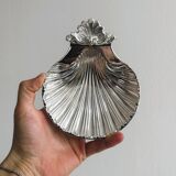 porte savon ou porte bijoux en métal brillant