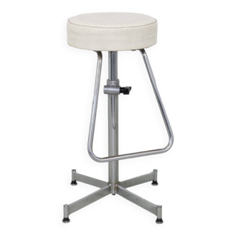 Tabouret Ajustable en Chrome, 1960s