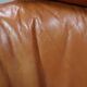 Vintage tripod lounge chair in leather, rattan and oak, Netherlands