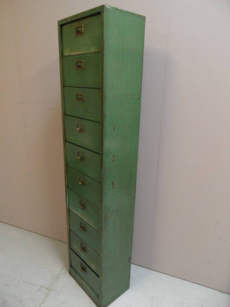 Vintage metal filing cabinet 1950's
