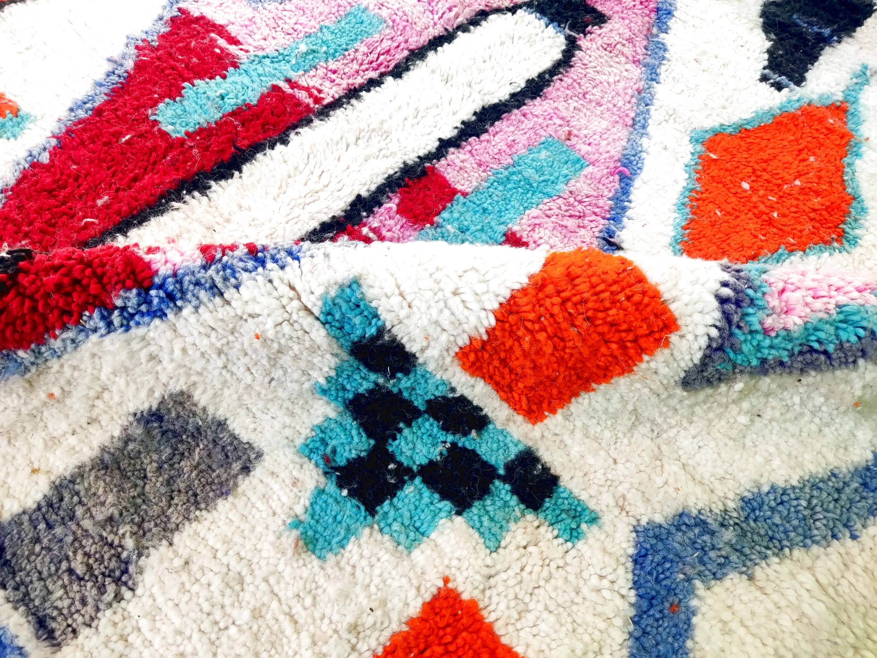 Handmade Moroccan rug in wool 3 x 2 m