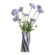Blue Stripe Twist Vase