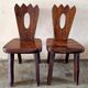 Olavi Hanninen (1920-1992) - Paire de chaises en orme teinté - Modèle King