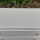 Chest of drawers 3 drawers feet compass year 50 vintage white