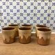 6 stoneware coffee cups
