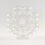 Mid-century bubble glass & chrome suspension by Helena Tynell for Limburg Germany 1960s