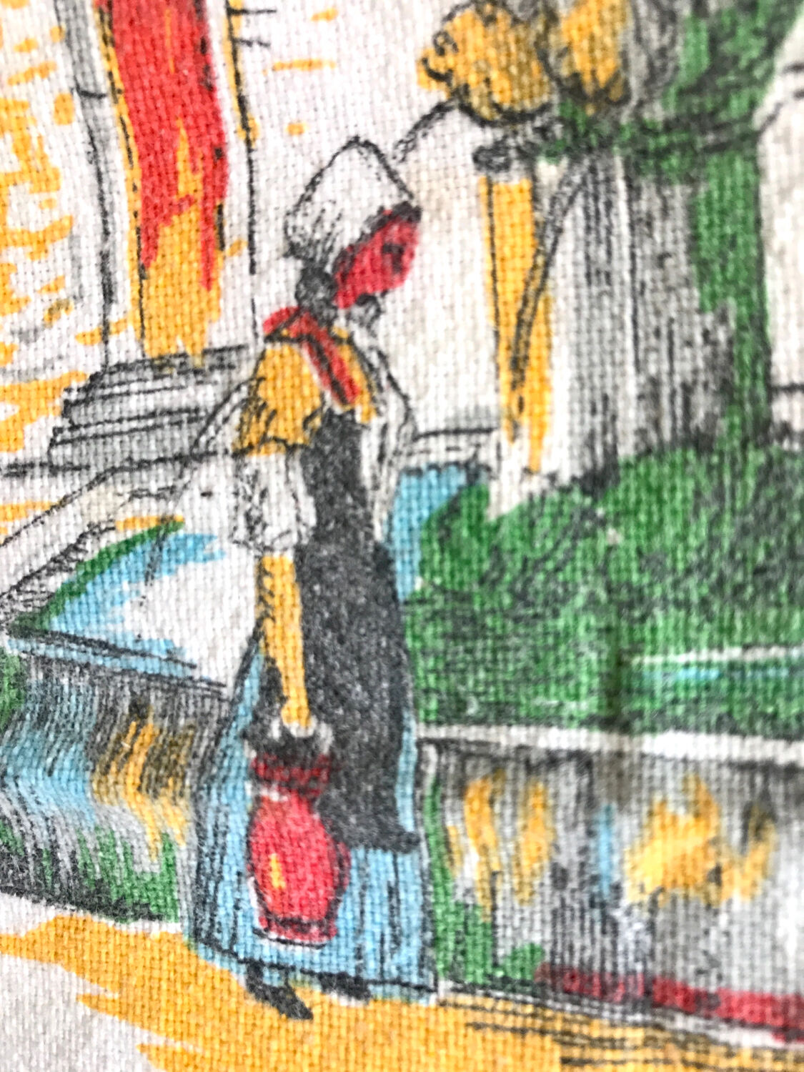 Vintage tea towel Pan Bagnat