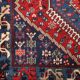 Ancient Asian wool rug, hand-knotted, 79 x 34 in.