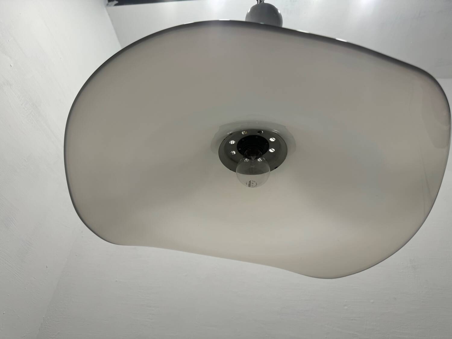 Large Black and White Murano Glass Light Pendant 1970’s