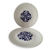 Pair of antique plates from Kharraz Nabeul, 1920s-1940s