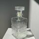 Vintage glass whiskey decanter H:22cm