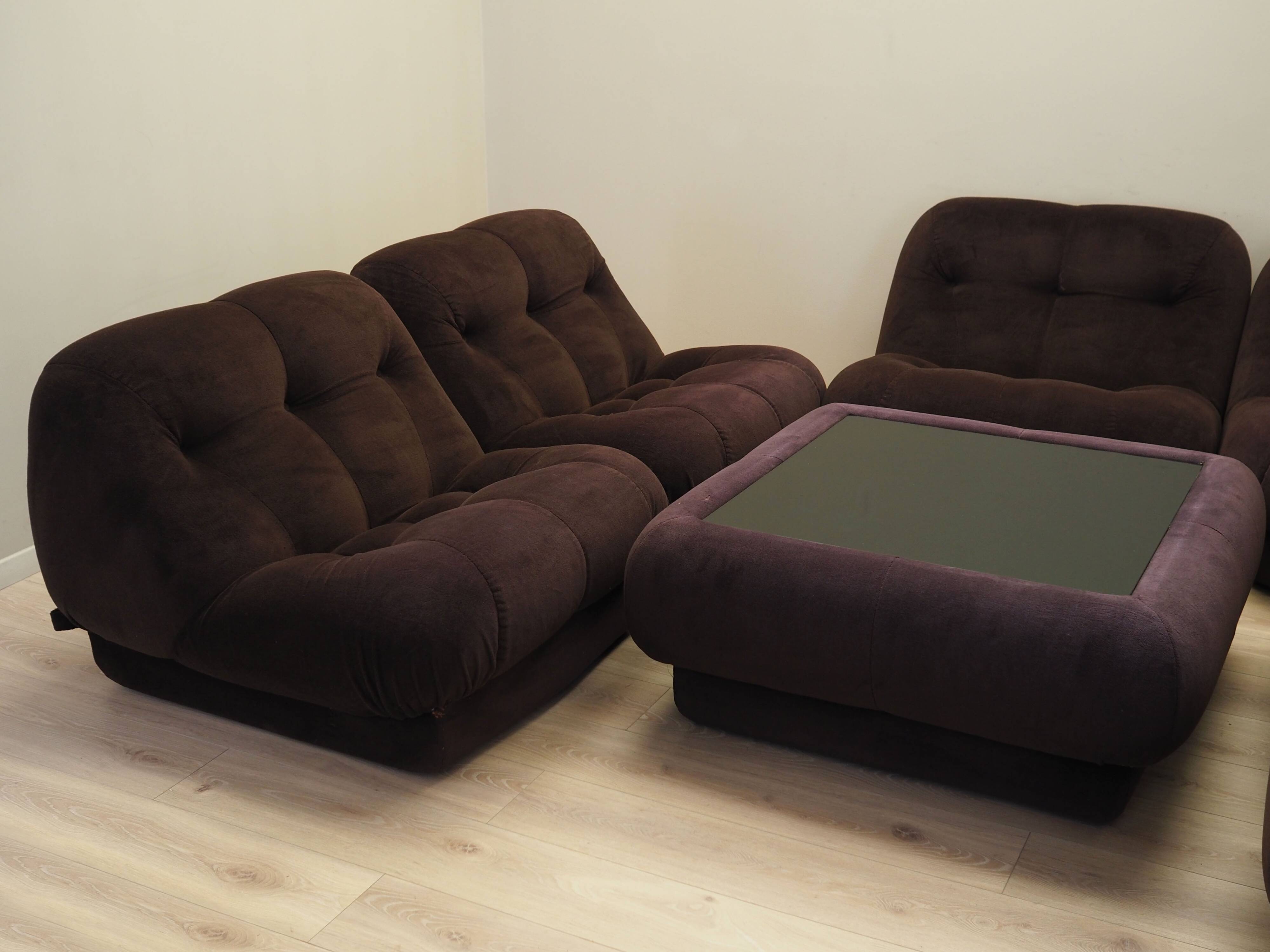 Living room set, Italian design,  Rino Maturi, Mimo Padova
