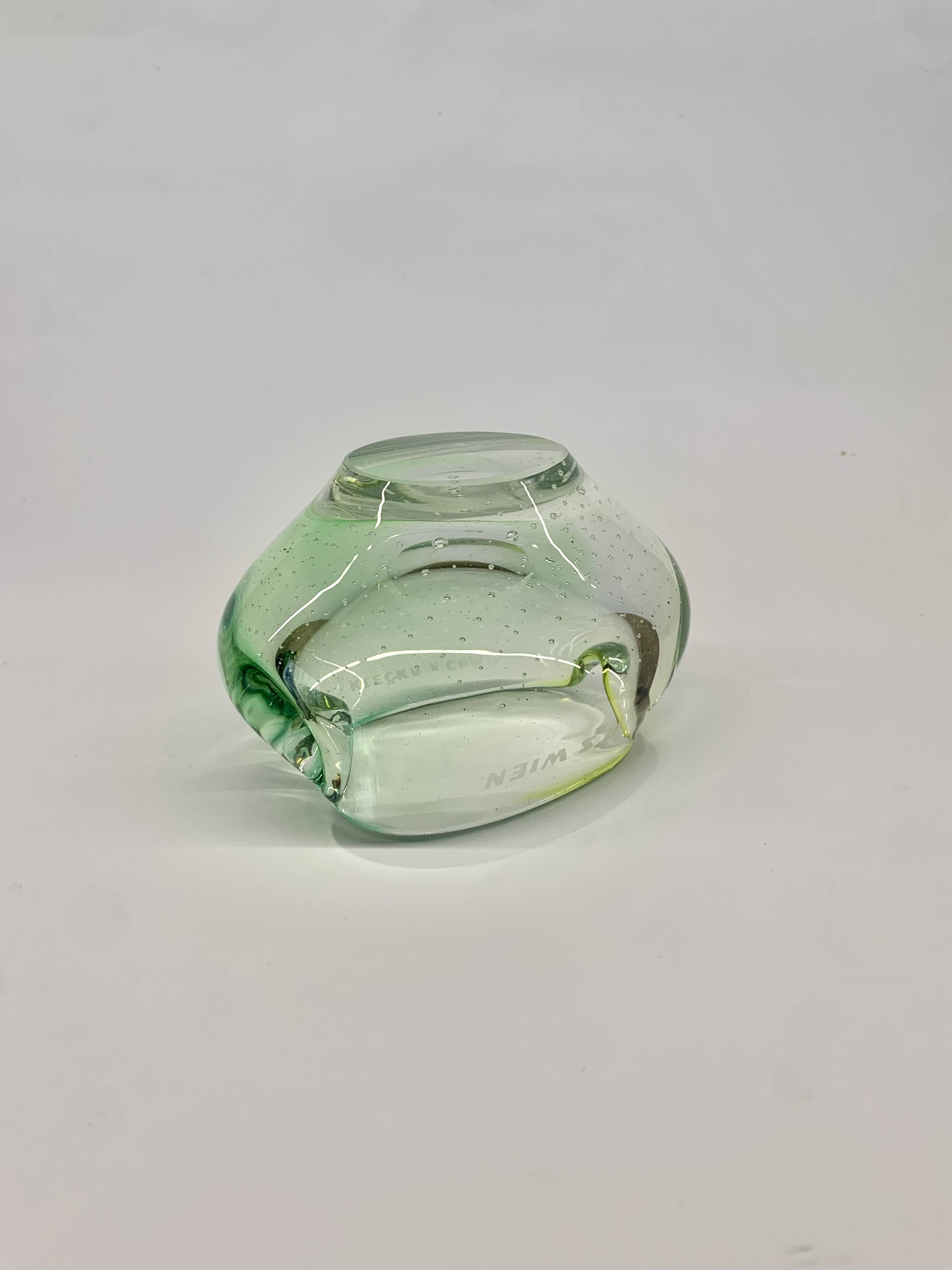 Bowl by Jozef Hospodka for Chribska Sklarna, 1960