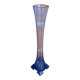Vintage Early 20th Century Vertical Blue Glass Soliflore Vase #D755