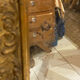 Large mirror Louis XVI old gold 87x142cm