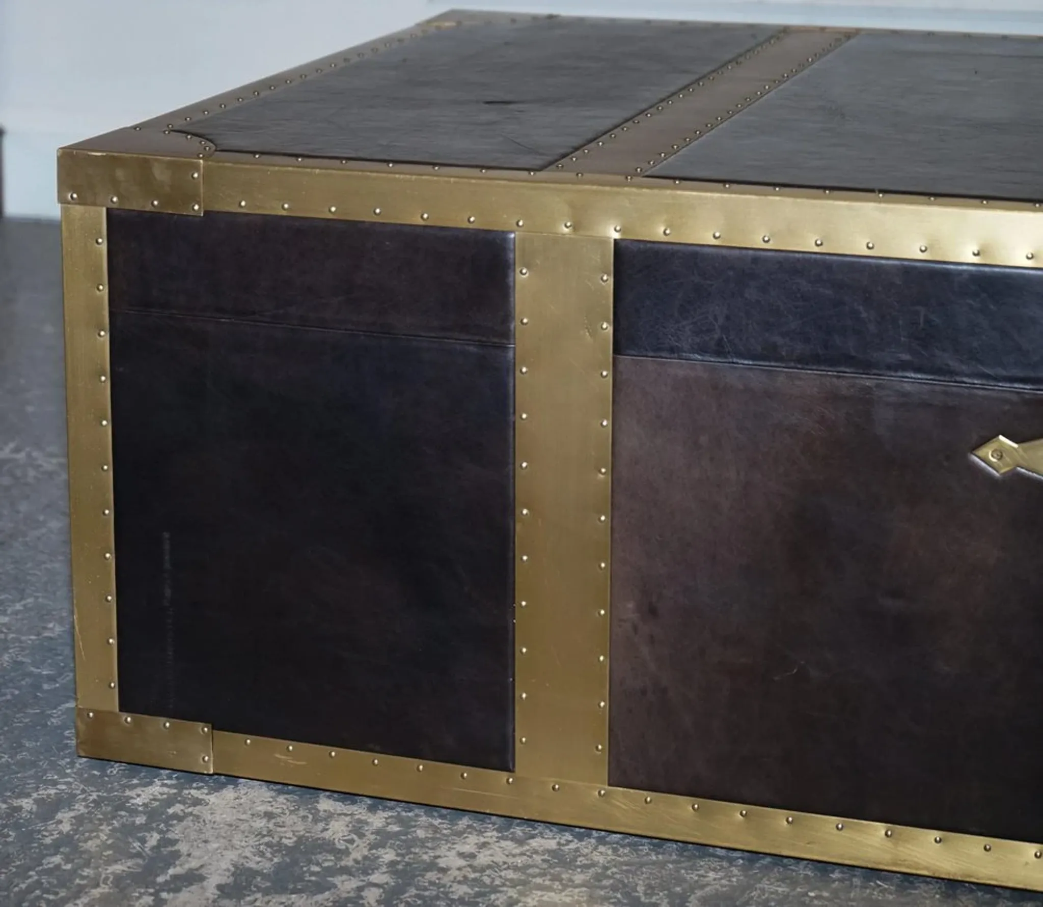 Cumberland Coffee Table with Red Velvet Lining by Timothy Oulton